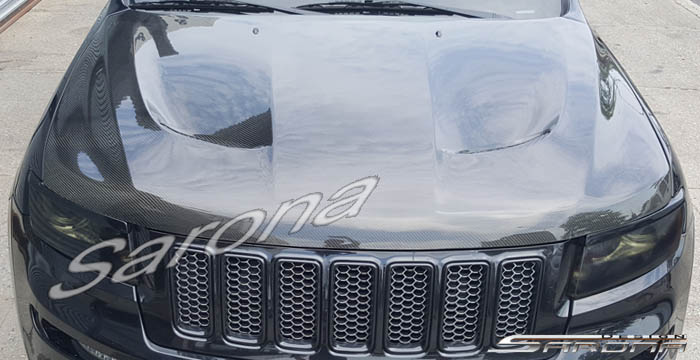 Custom Jeep Grand Cherokee  SUV/SAV/Crossover Hood (2011 - 2019) - $980.00 (Part #JP-017-HD)